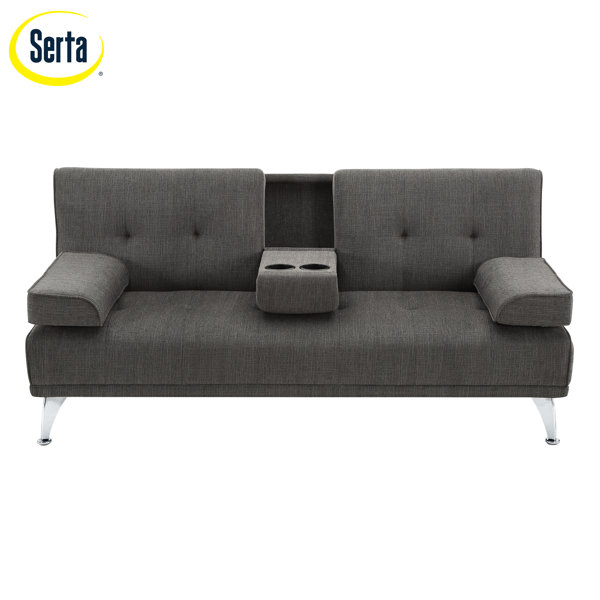 Serta Margaret 102.8" Reversible Convertible Sleeper Sofa & Chaise & Reviews Wayfair
